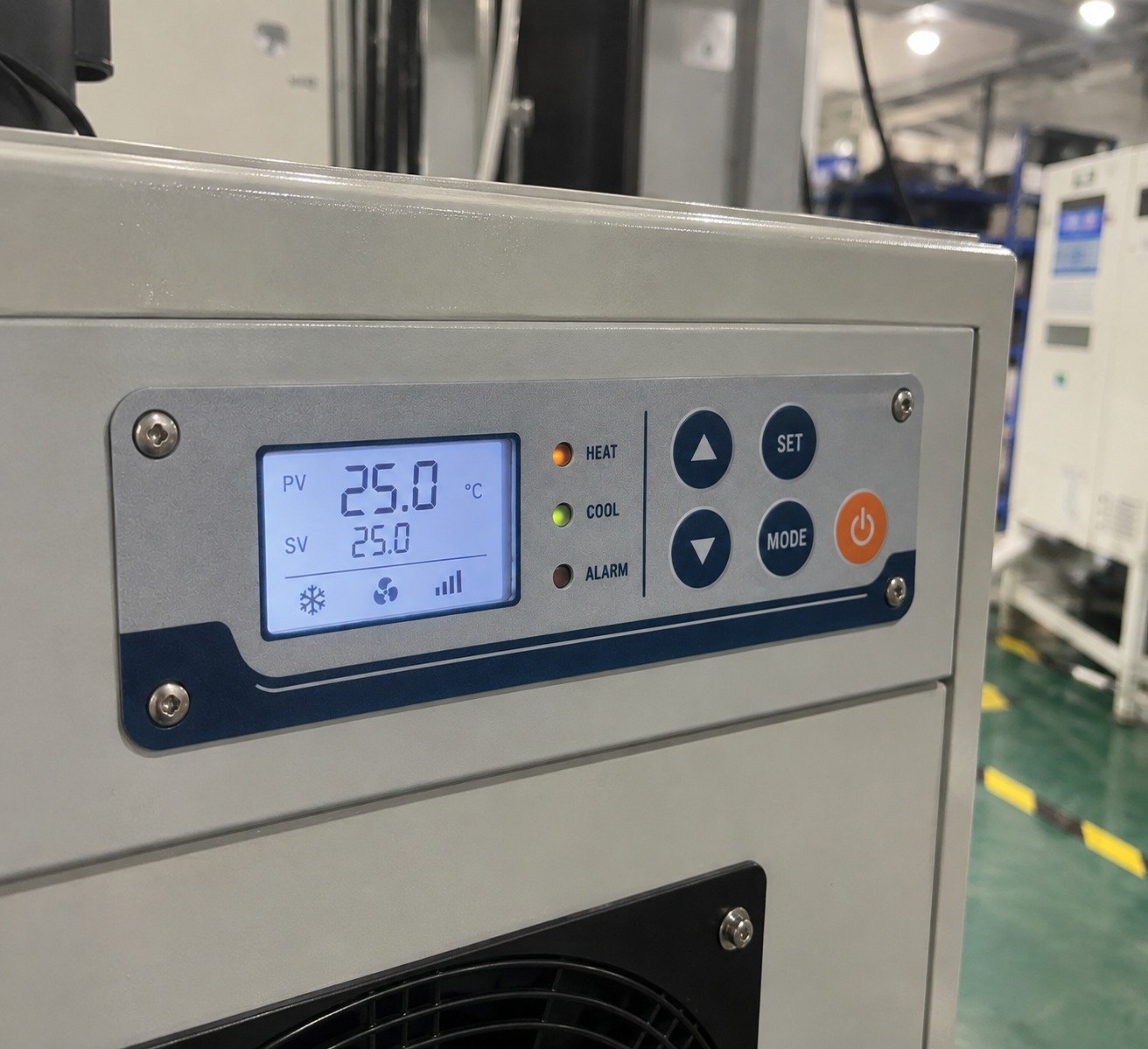 Control panel fit check on a custom equipment housing