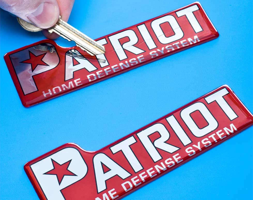 Custom laminated stickers on packaging and products