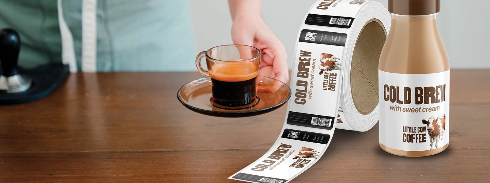 Labels for curved containers